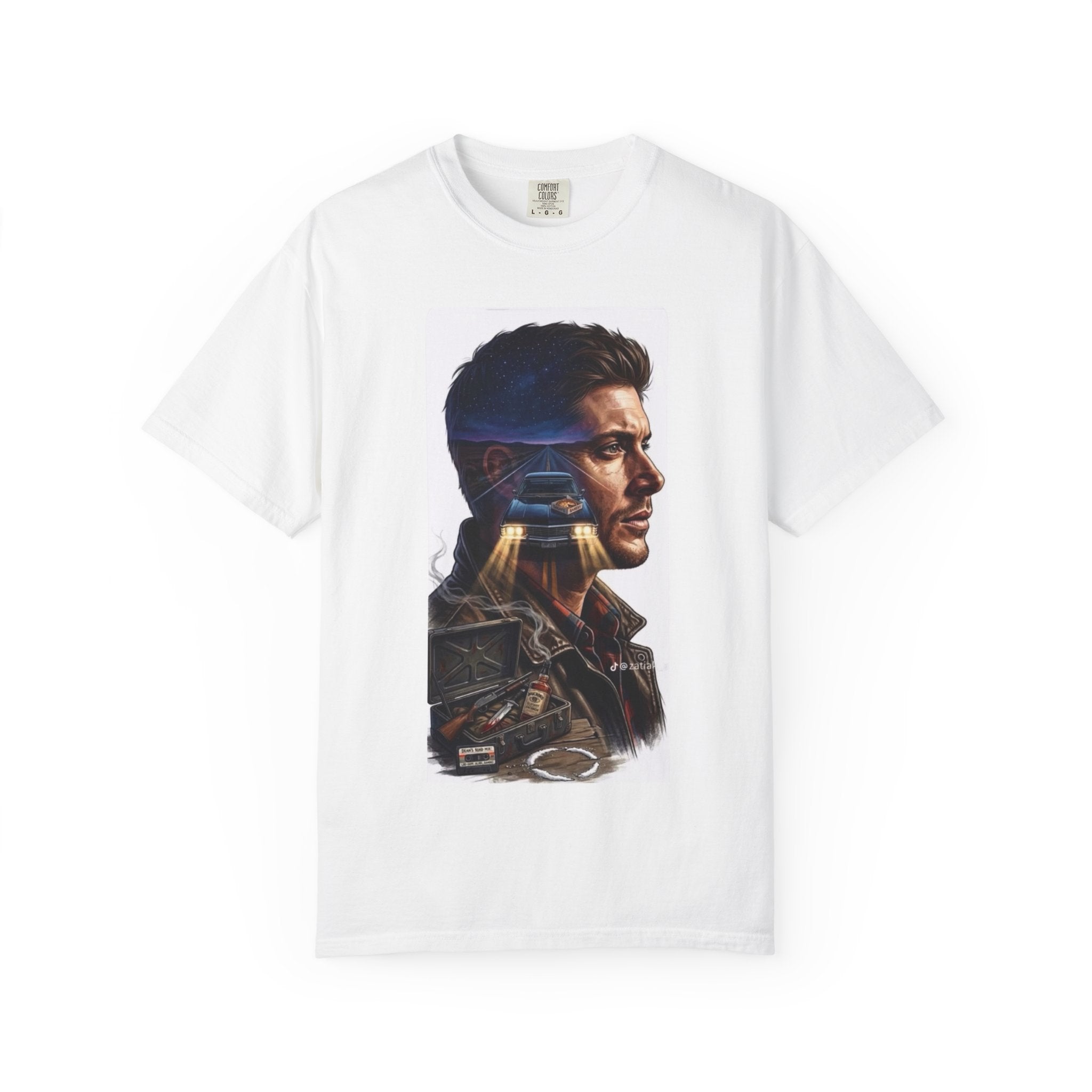 Supernatural T-Shirt — Cinematic Double Exposure Portrait Tee