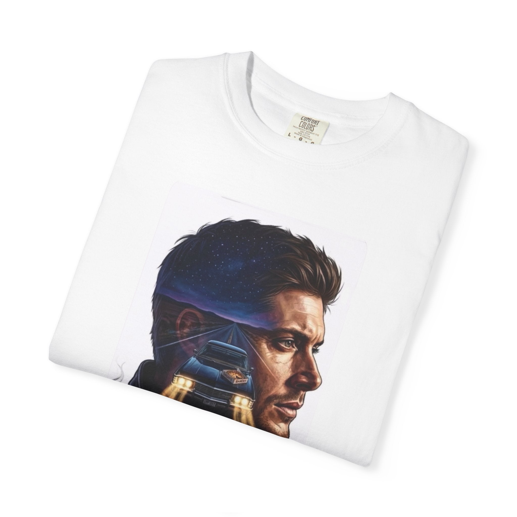Supernatural T-Shirt — Cinematic Double Exposure Portrait Tee